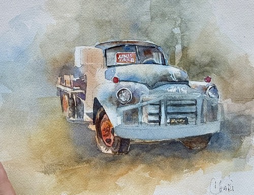 Camion dipinto acquerello