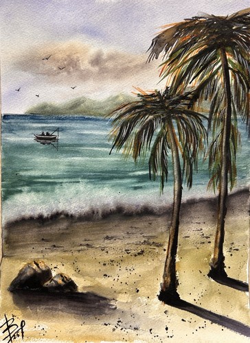 Acquerello 23x31cm dipinto - acquerello,  23x31cm,