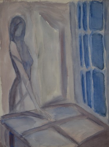 Acquerello originale donna - originale, "donna
