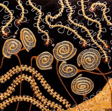 Titolo: Gold Flowers Tecnica