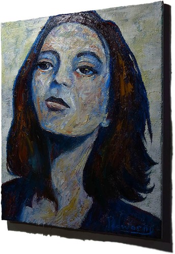 Ritratto donna olio ragazza - ritratto,