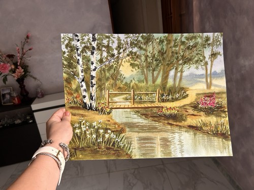 Quadro originale acquerello - quadro,