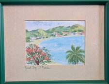 tre stampe acquerellate di