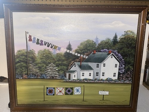 Quadro amish arte popolare - amish,